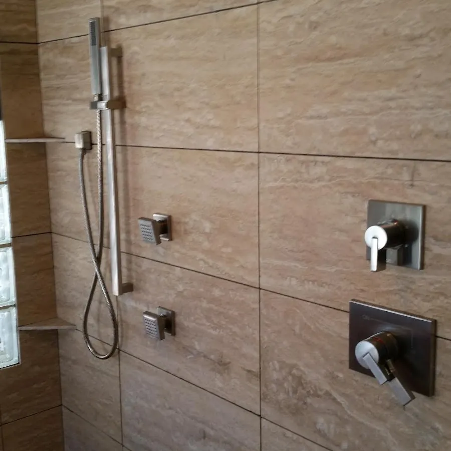 Shower fixture installation for Water Heater Replacement in West Fargo